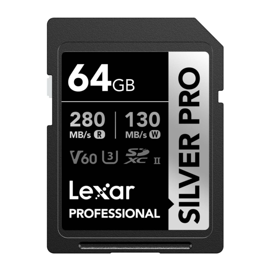 Карта памяти Lexar Professional SILVER PRO SDXC UHS-II 64 ГБ (U3, V60)