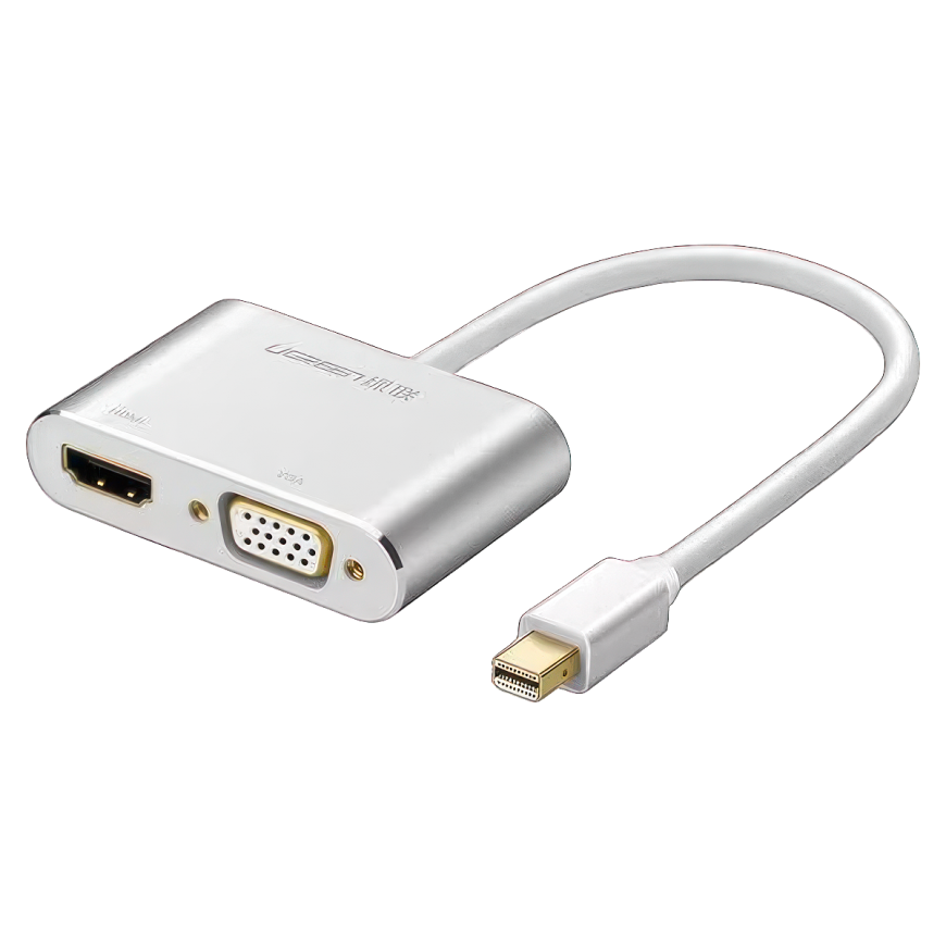 Адаптер Ugreen Mini DisplayPort — HDMI, VGA (MD115)