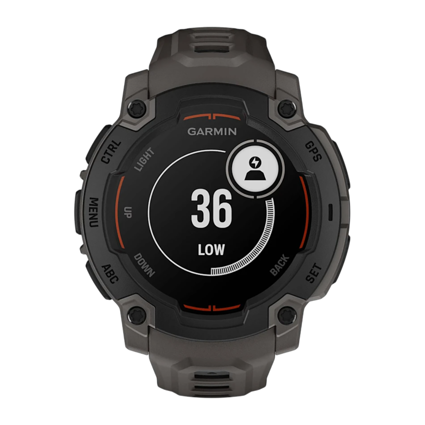 Спортивные часы Garmin Instinct E, 45 мм, силиконовый ремешок угольного цвета