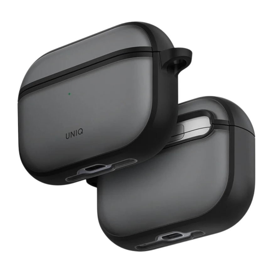 Прозрачный чехол с карабином Uniq Veren для AirPods Pro 3