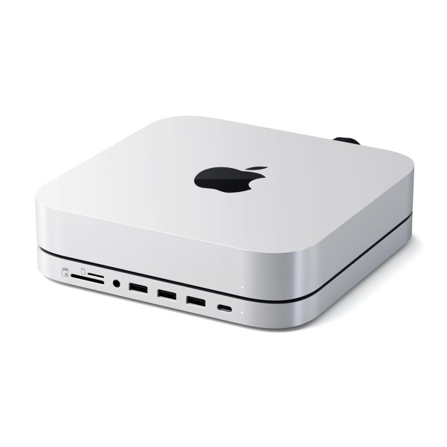 USB-Хаб-подставка с отсеком для SSD Satechi с USB-C для Mac mini (M1–M2, 2020–2023) и Mac Studio (ST-MMSHS)