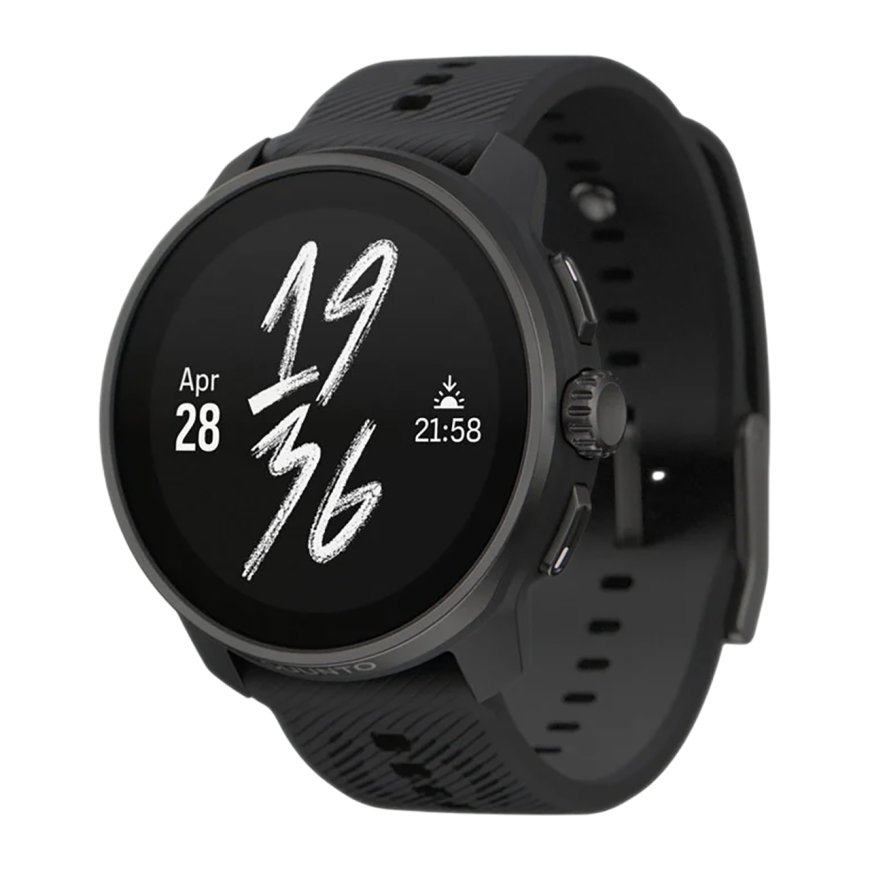 Спортивные часы Suunto Race S All Black, чёрный силиконовый ремешок