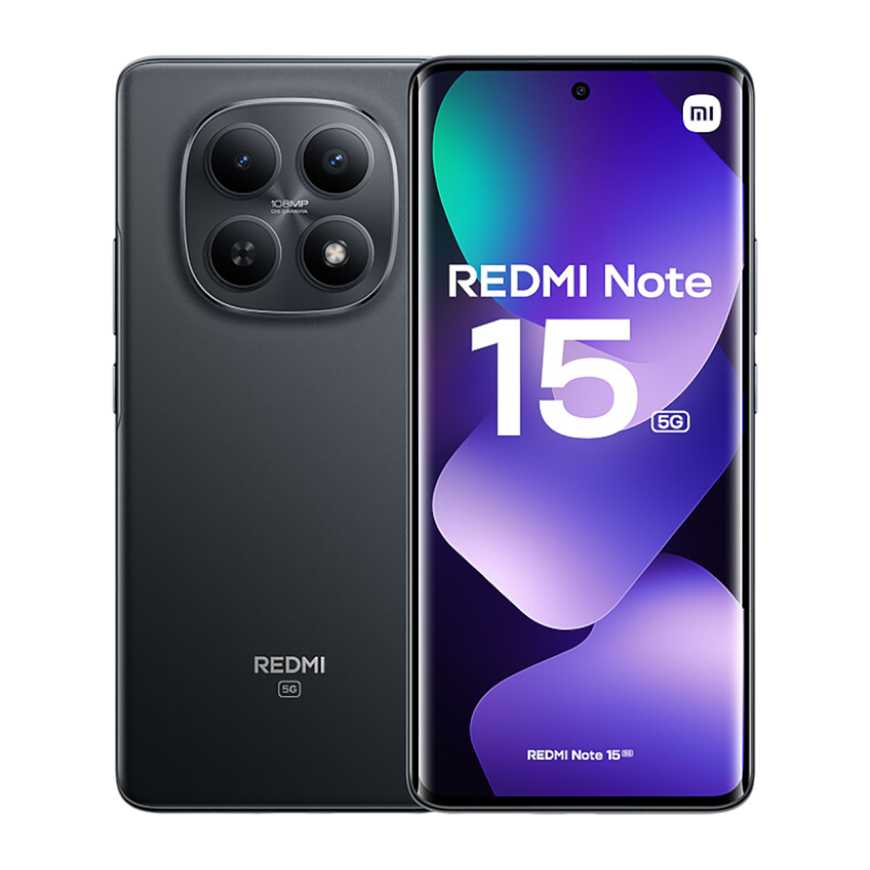 Смартфон Xiaomi REDMI Note 15 5G NFC 8 ГБ + 256 ГБ (Чёрный | Black) (версия Global)