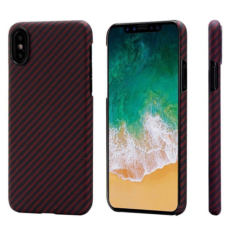 Чехол Pitaka Aramid MagCase Twill для iPhone X Black-Red