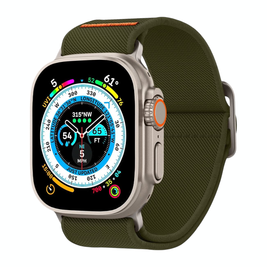 Нейлоновый браслет Spigen Lite Fit Ultra для Apple Watch 44, 45, 46 мм, Ultra и Ultra 2