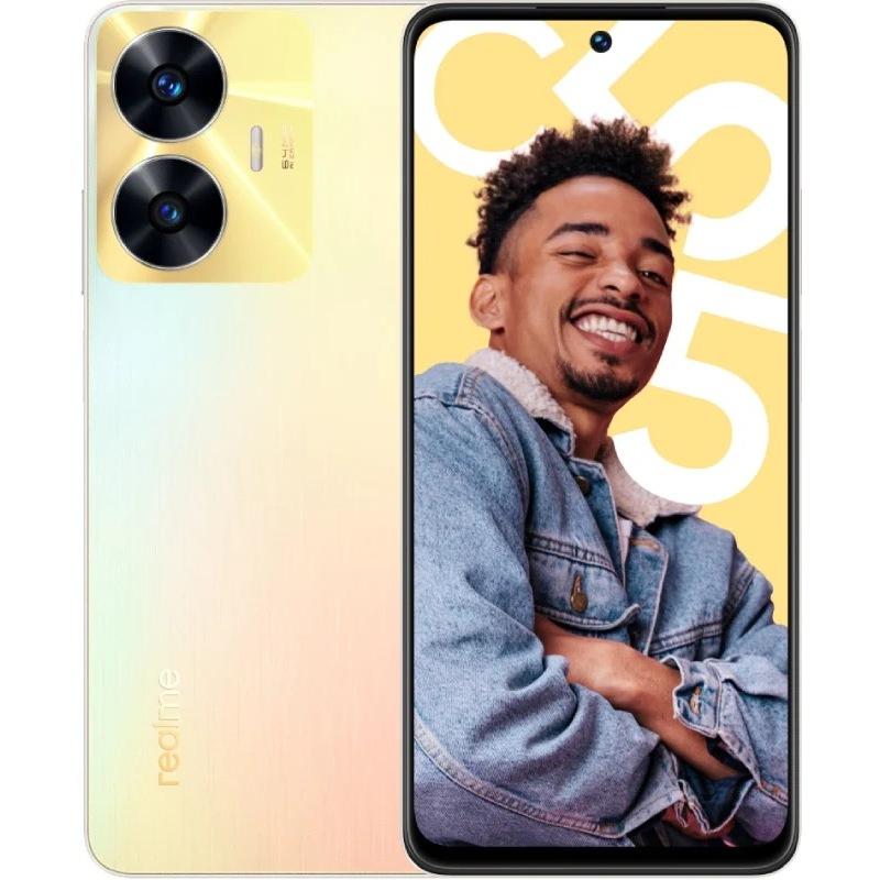 Смартфон Realme C55 4 ГБ + 64 ГБ (Перламутровый | Sun Shower)