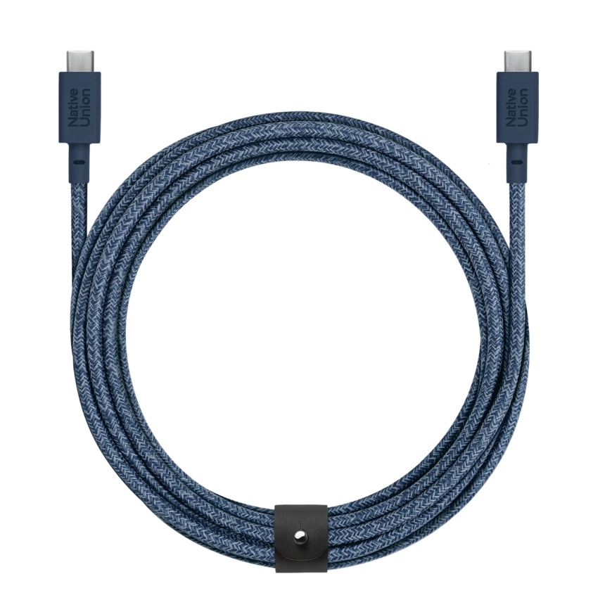 Кабель с оплёткой и ремешком Native Union Belt Cable XL USB-C (USB 2.0) (3 м)