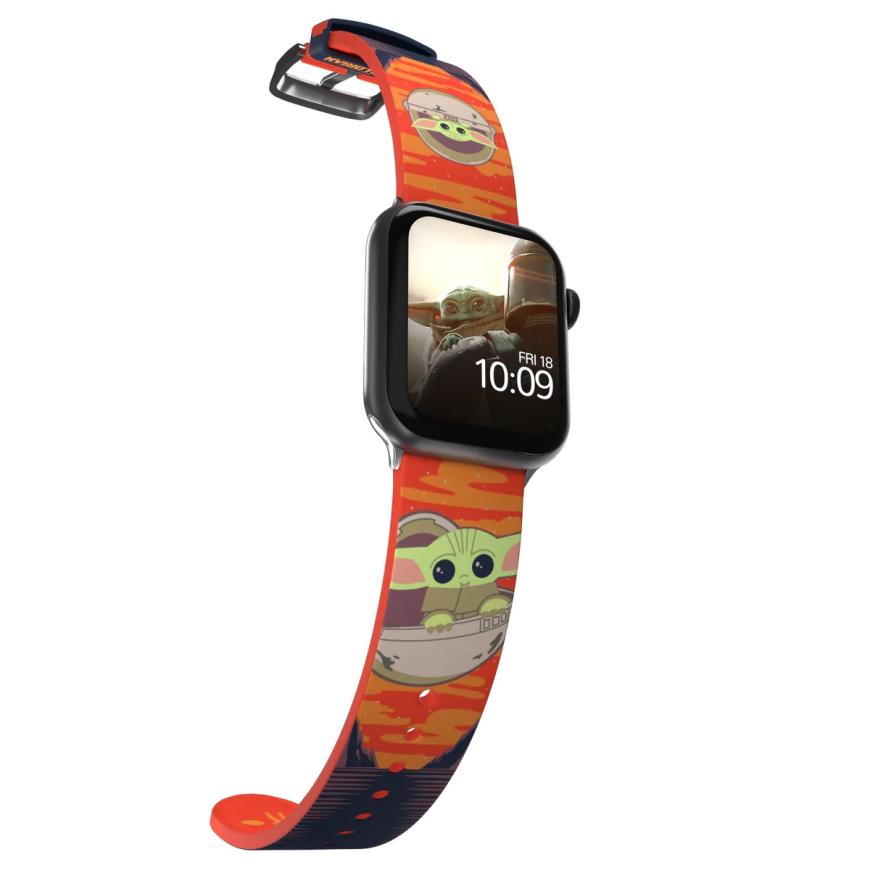 Силиконовый ремешок MobyFox Star Wars The Mandalorian The Child Bounty для Apple Watch всех моделей - фото 1