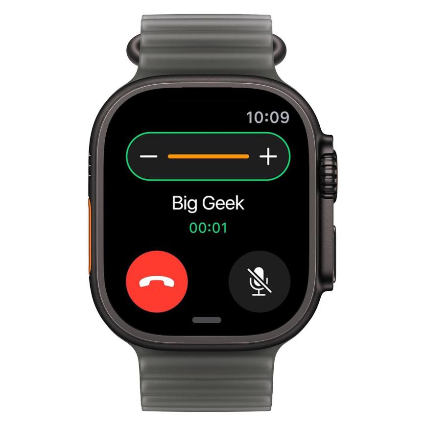 Часы Apple Watch Ultra 4, 49 мм, титан чёрного цвета, ремешок Ocean цвета «полупрозрачный чёрный» (2026)