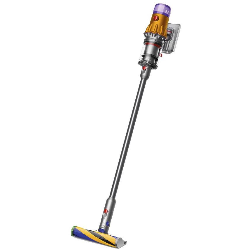 Беспроводной вертикальный пылесос Dyson V12 Detect Slim Absolute (SV46) (Жёлтый/«Никель» | Yellow/Nickel) (2022)
