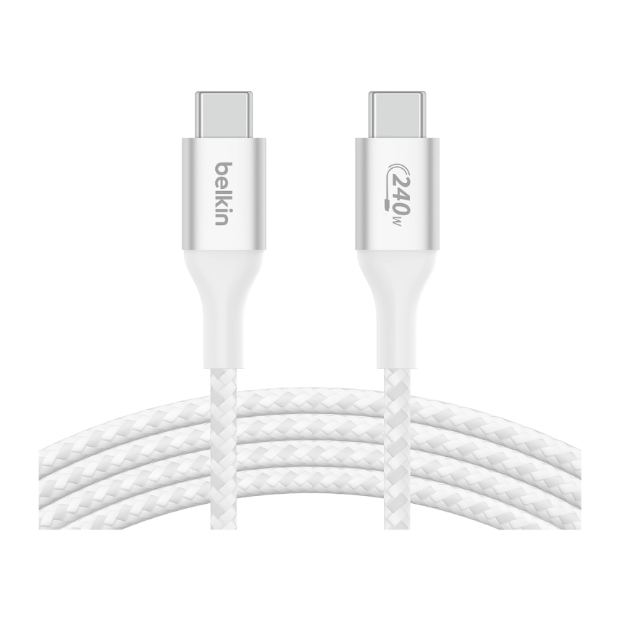 Кабель с оплёткой Belkin BoostCharge USB-C (USB 2.0) (1 м) (CAB015)