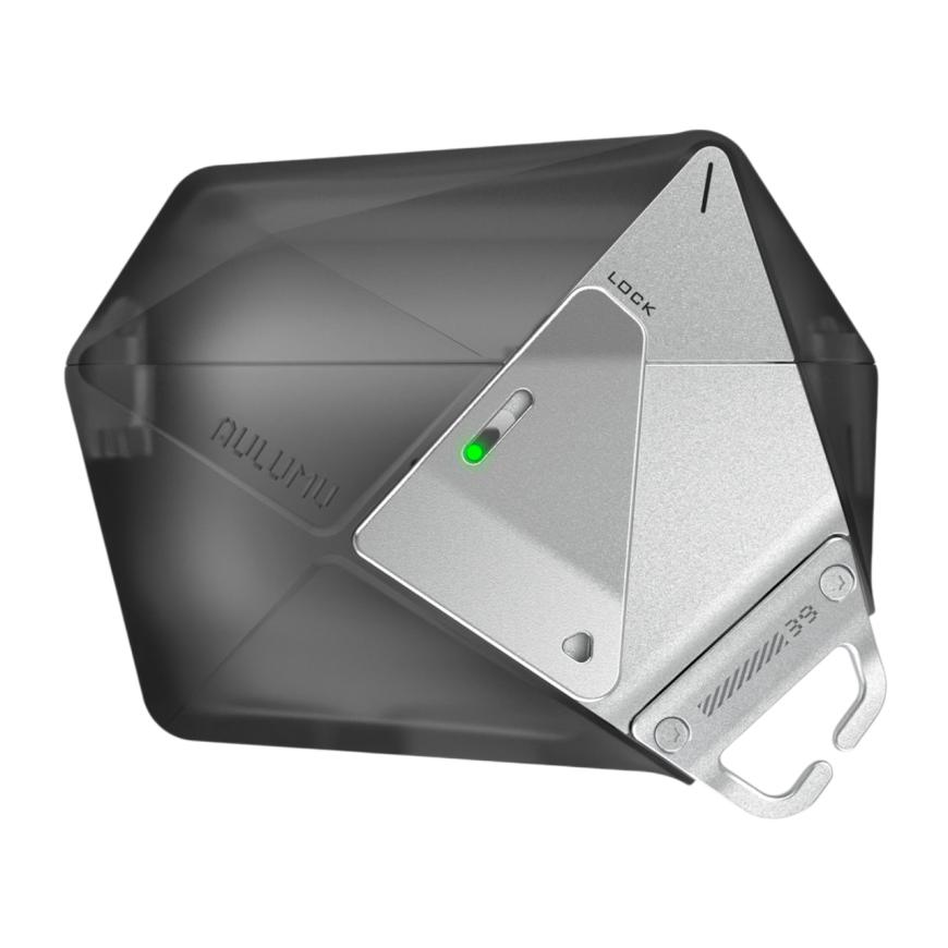 Термополиуретановый чехол с ремешком и защёлкой Aulumu A39 Geometric Case для AirPods Pro 3