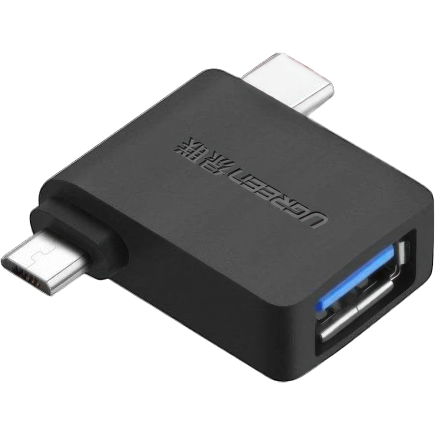 Адаптер Ugreen USB-C, Micro-USB — USB-A 3.0