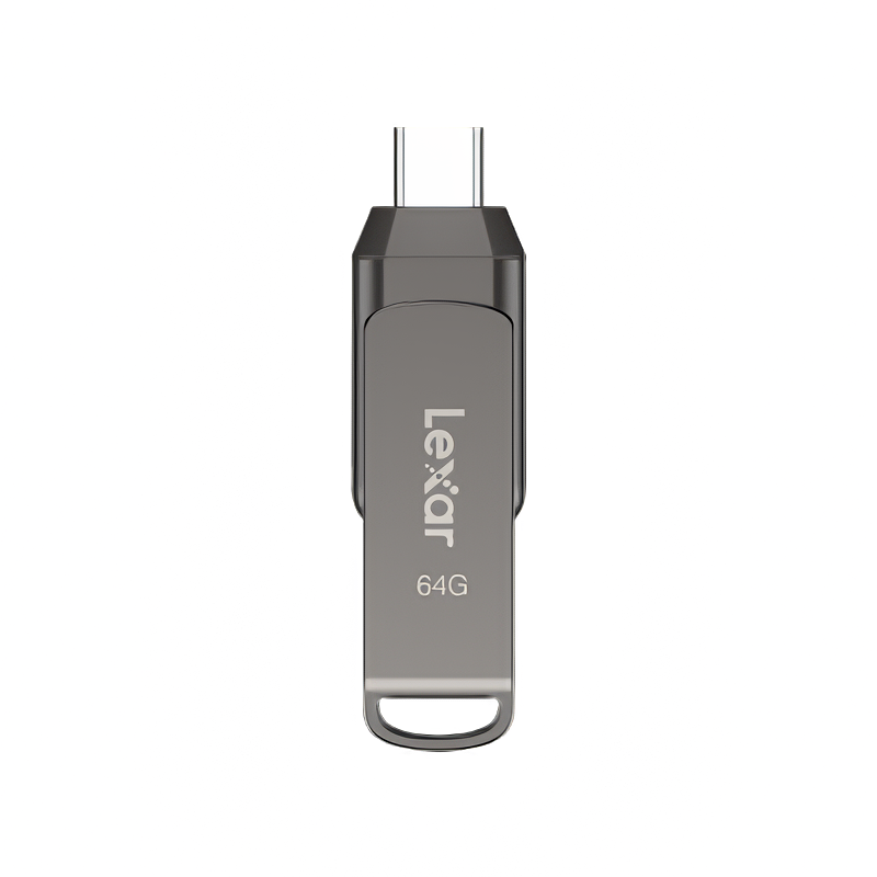 Флеш-накопитель Lexar JumpDrive D400 USB-C, USB-A 3.1 (64 ГБ)