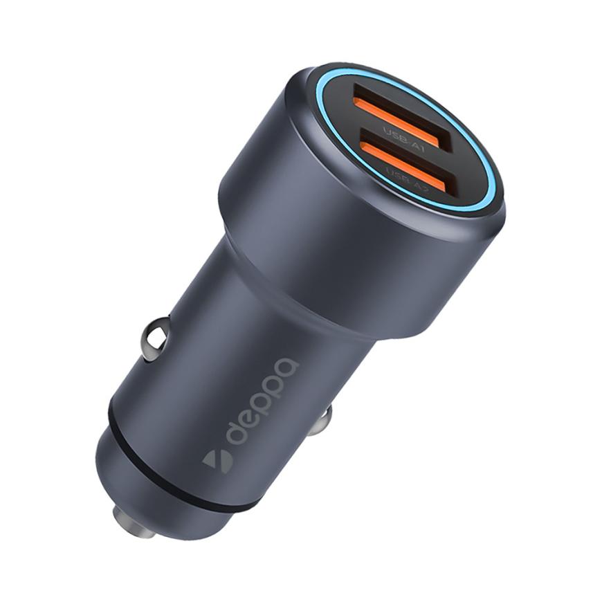 Автомобильное зарядное устройство Deppa Car Charger мощностью 36 Вт (2 USB-A)