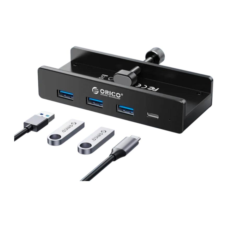 USB-хаб с зажимом ORICO (USB-C) (MH4PC)