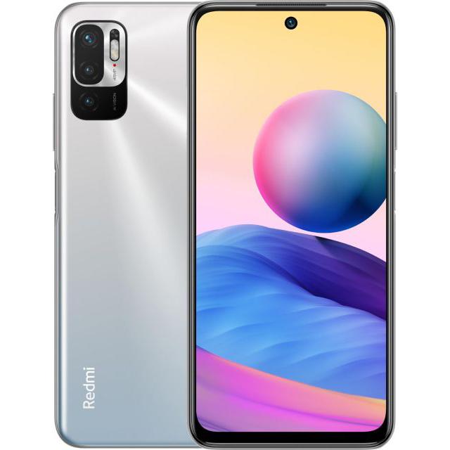 Смартфон Xiaomi Redmi Note 10T 4 ГБ + 128 ГБ («Серебристый хром» | Chromium White)