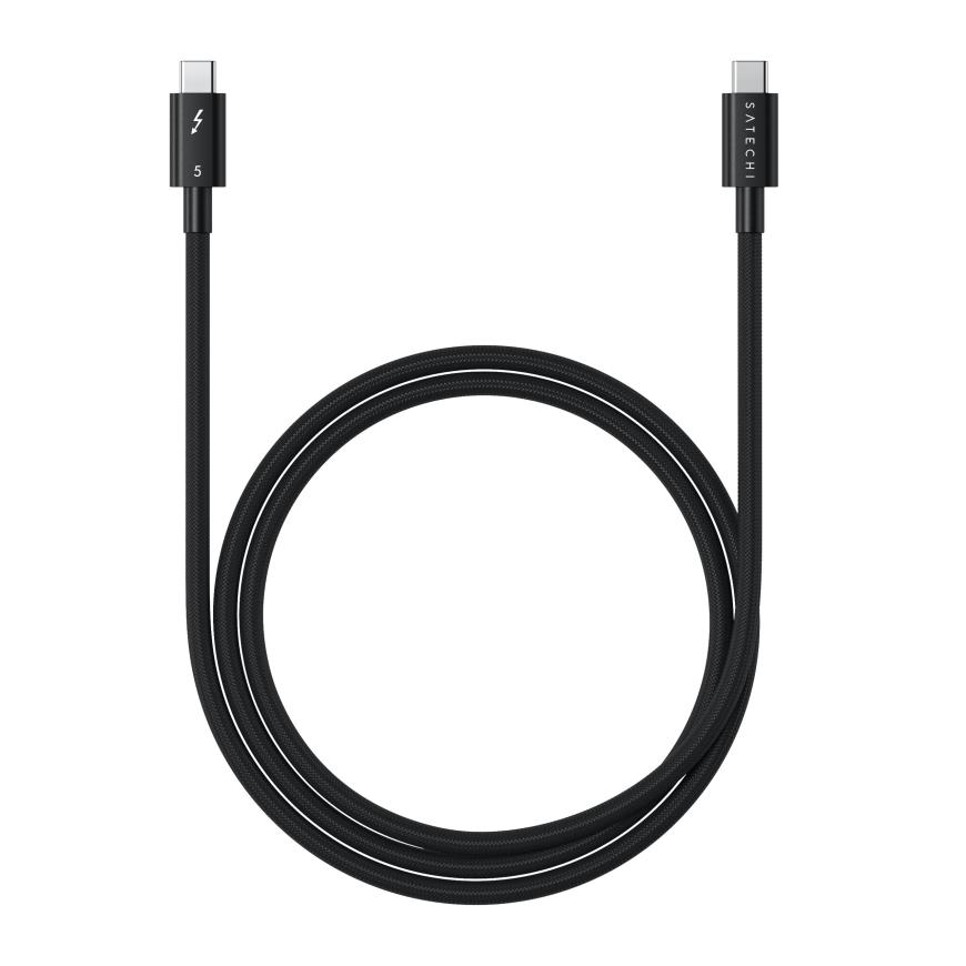 Кабель с оплёткой и ремешком Satechi Thunderbolt 5 Pro (1 м)