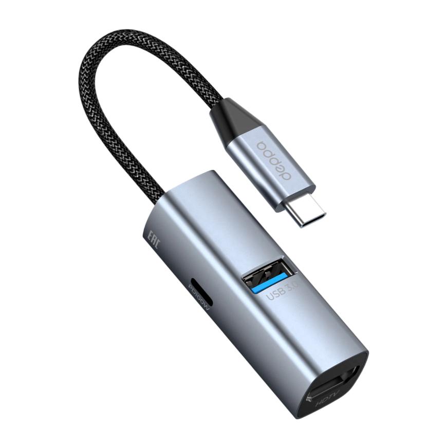 USB-Хаб Deppa (USB-C) (73145)