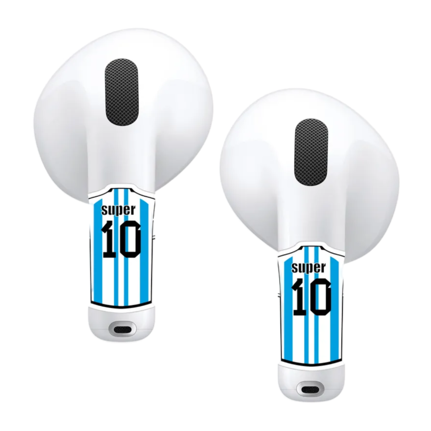 Виниловые наклейки VLP Easy Art «Номер 10» для AirPods 4