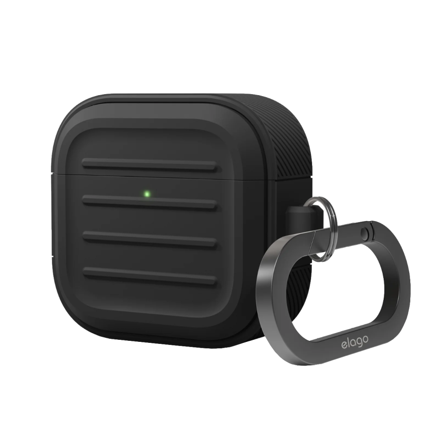 Силиконовый чехол с карабином elago Armor Hang Case для AirPods 4