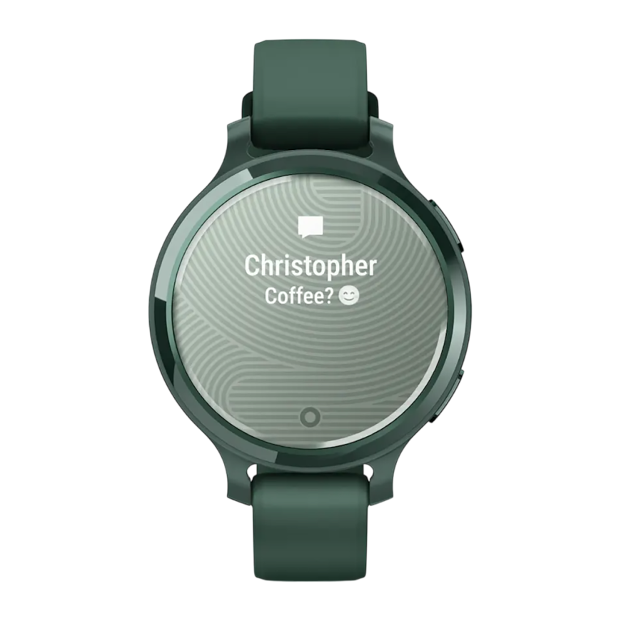 Спортивные часы Garmin Lily 2 Active, силиконовый ремешок цвета «зелёная яшма»
