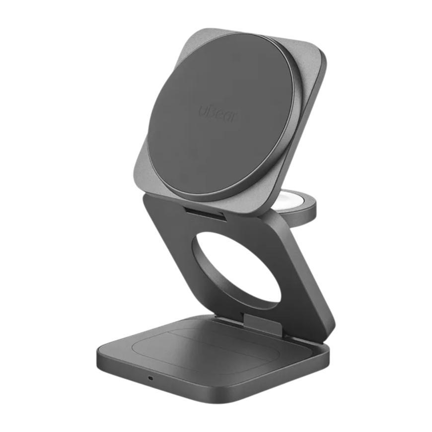 Складная зарядная станция MagSafe uBear Balance Slim для iPhone, Apple Watch и AirPods (Qi2.2)