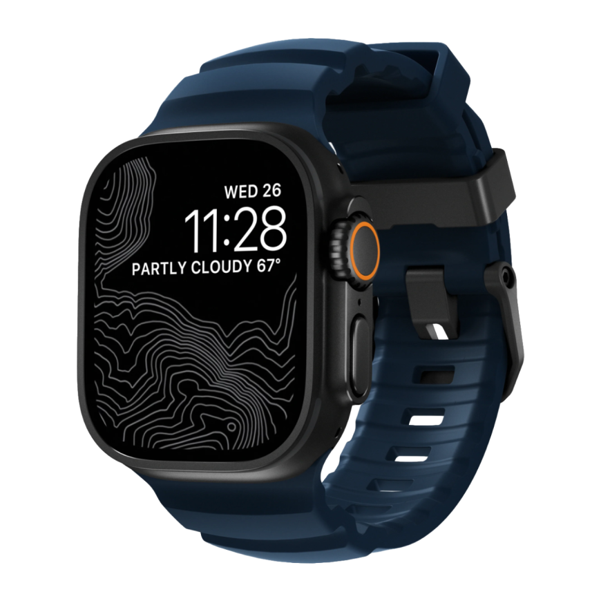 Спортивный ремешок Nomad Rocky Point Band для Apple Watch 44, 45, 46 мм, Ultra и Ultra 2