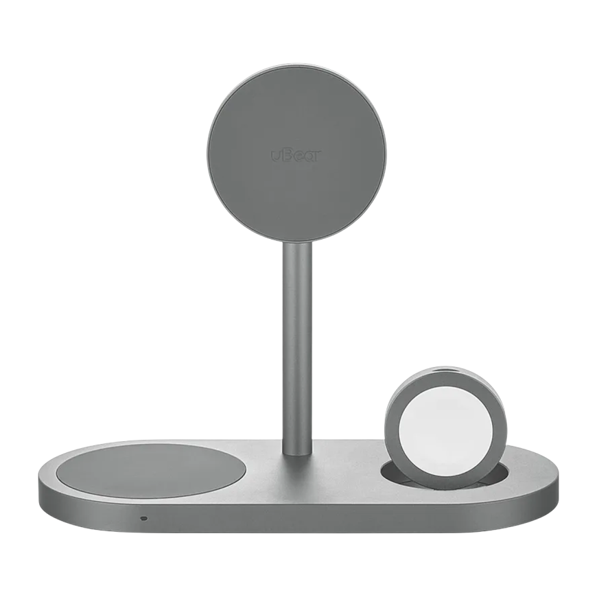 Зарядная станция MagSafe uBear Stage Ultra для iPhone, Apple Watch и AirPods (Qi2.2)