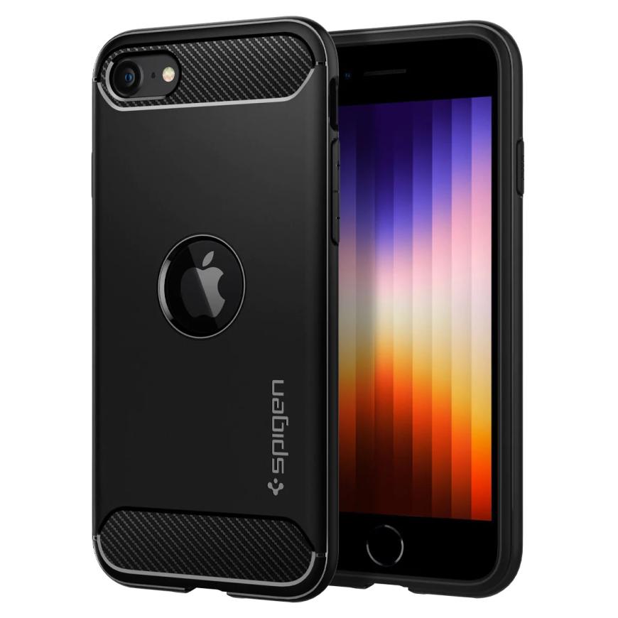 Термополиуретановый чехол Spigen Rugged Armor для iPhone 7, 8 и SE (2-го и 3-го поколений; 2020 и 2022)