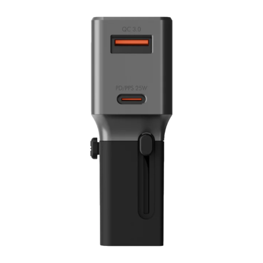 Универсальный сетевой зарядный адаптер Energea TravelWorld Adapter 25 мощностью 25 Вт (USB-C, USB-A) - фото 2