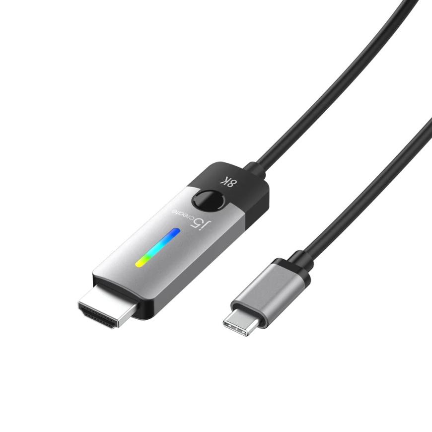 Кабель-адаптер j5create USB-C — HDMI 2.1 (1,8 м) (JCC157)