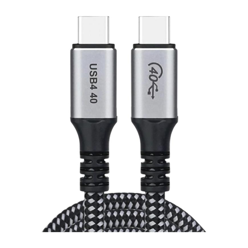 Кабель с нейлоновой оплёткой Choetech USB4 (USB-C) (1,2 м) (XCC-1040)