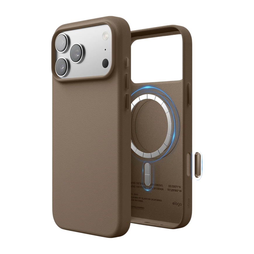 Кожаный чехол MagSafe elago Leather Case для iPhone 17 Pro Max
