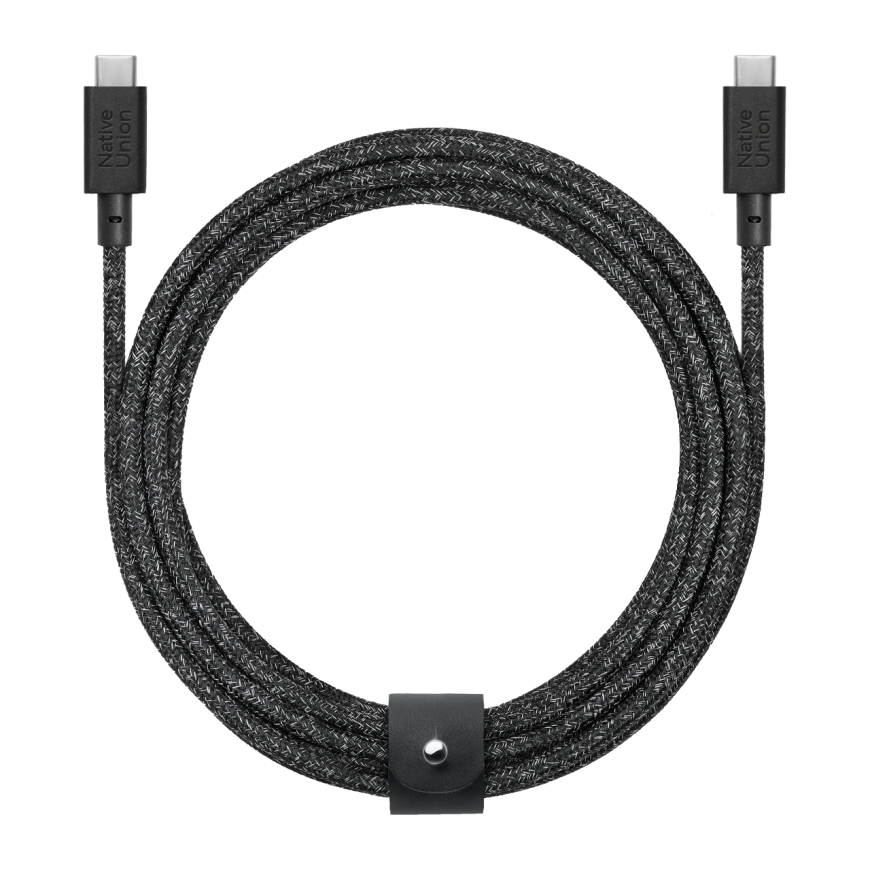 Кабель с оплёткой и ремешком Native Union Belt Cable XL USB-C (USB 2.0) (3 м)