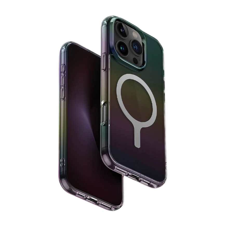 Прозрачный чехол MagSafe Uniq Iridescia для iPhone 16 Pro