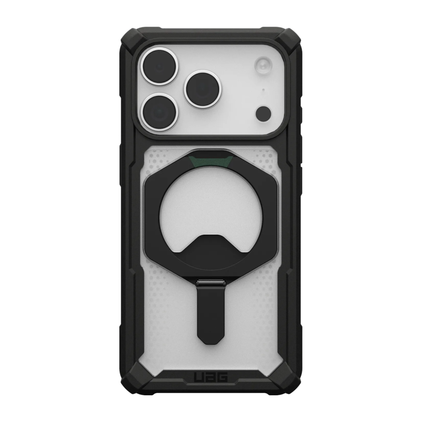 Защитный прозрачный чехол MagSafe с подставкой UAG Plasma XTE для iPhone 17 Pro