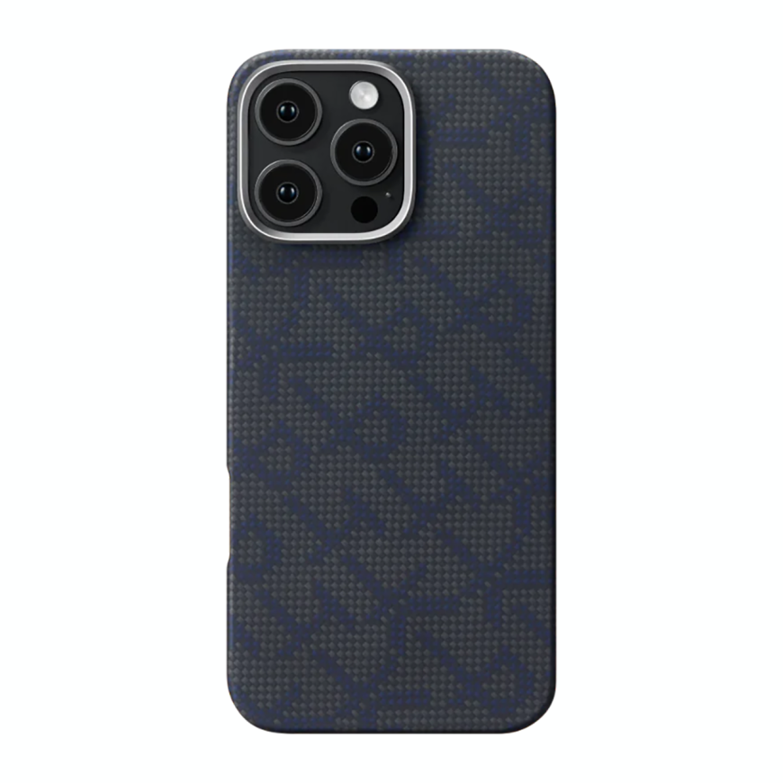 Арамидный чехол MagSafe PITAKA Monogram Tactile Woven Case для iPhone 16 Pro