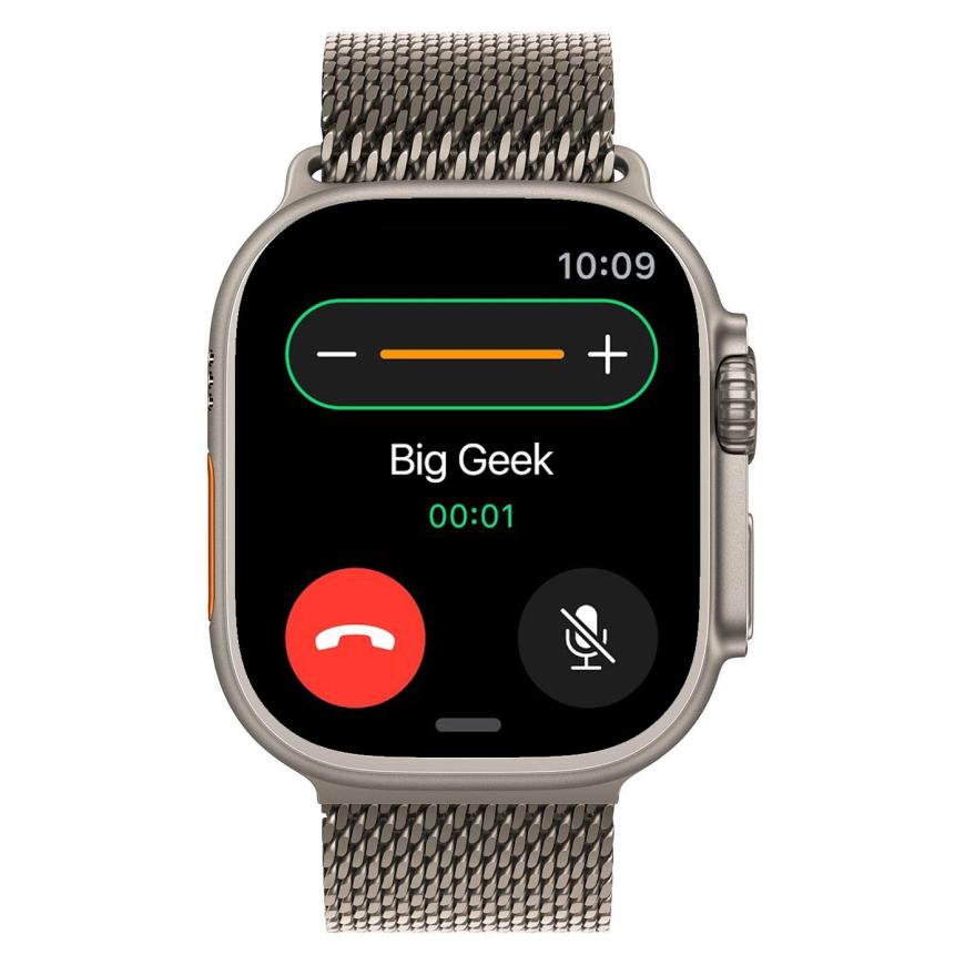 Часы Apple Watch Ultra 4, 49 мм, титан светлого цвета, миланский сетчатый браслет (2026)
