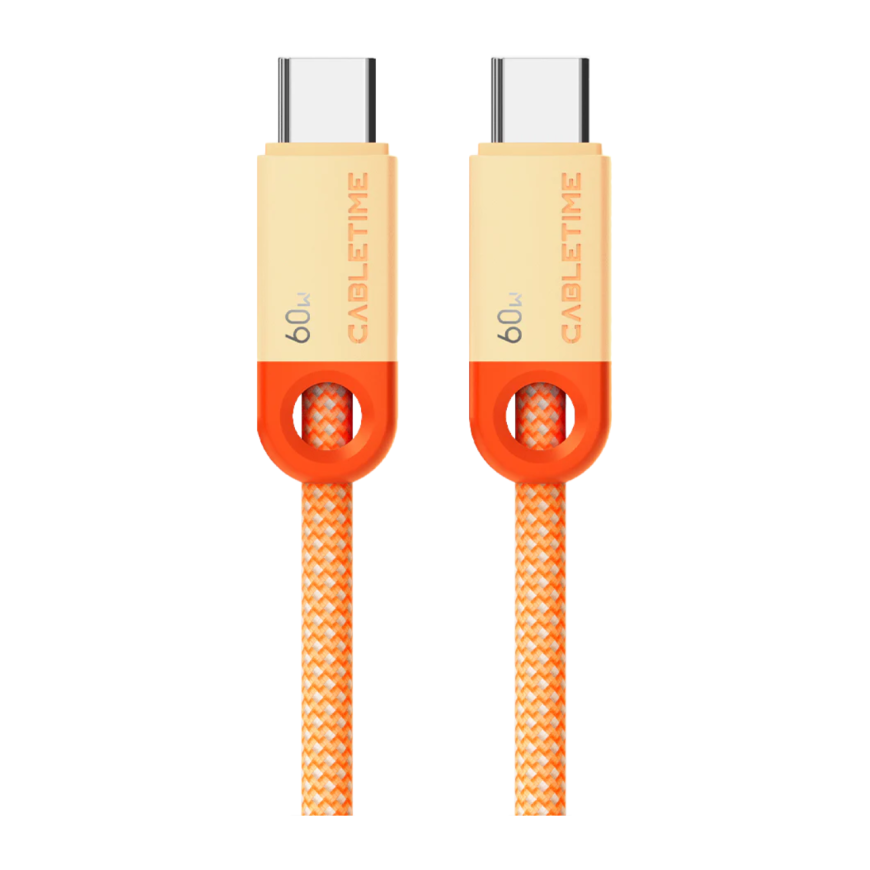 Кабель с оплёткой CABLETIME USB-C (USB 2.0) (1 м) (CT-CM60-P)
