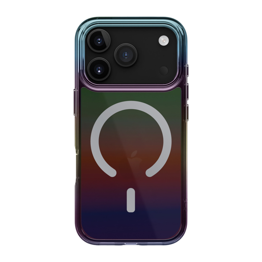 Прозрачный чехол MagSafe Uniq Iridescia для iPhone 17 Pro