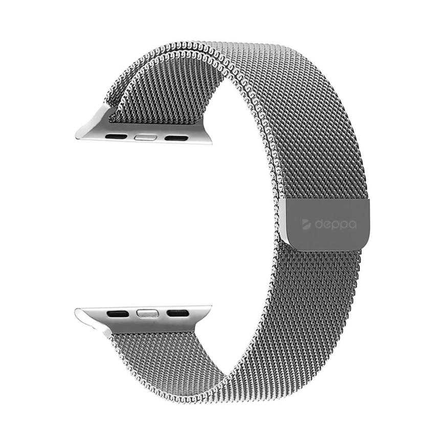 Миланский сетчатый браслет Deppa Band Mesh для Apple Watch 44, 45, 46 мм и Ultra 2–3
