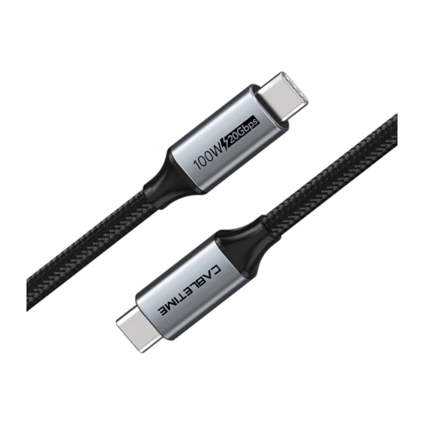 Кабель с оплёткой CABLETIME USB-C (USB 3.2 Gen 2x2) (1 м)