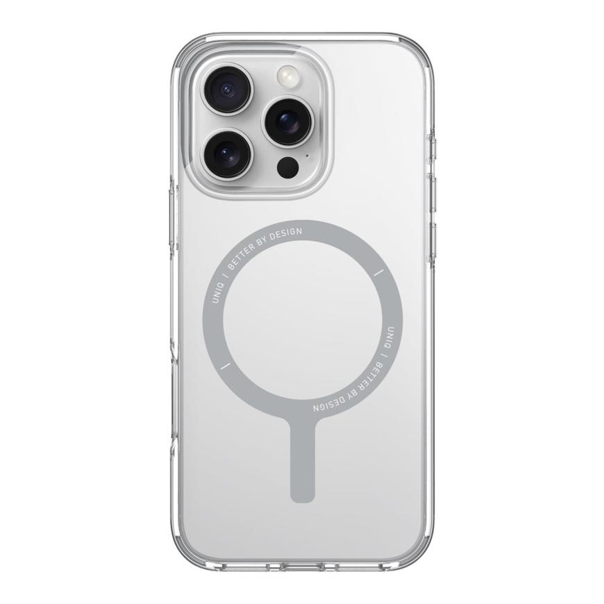 Гибридный чехол с поддержкой MagSafe Uniq Clario для iPhone 16 Pro