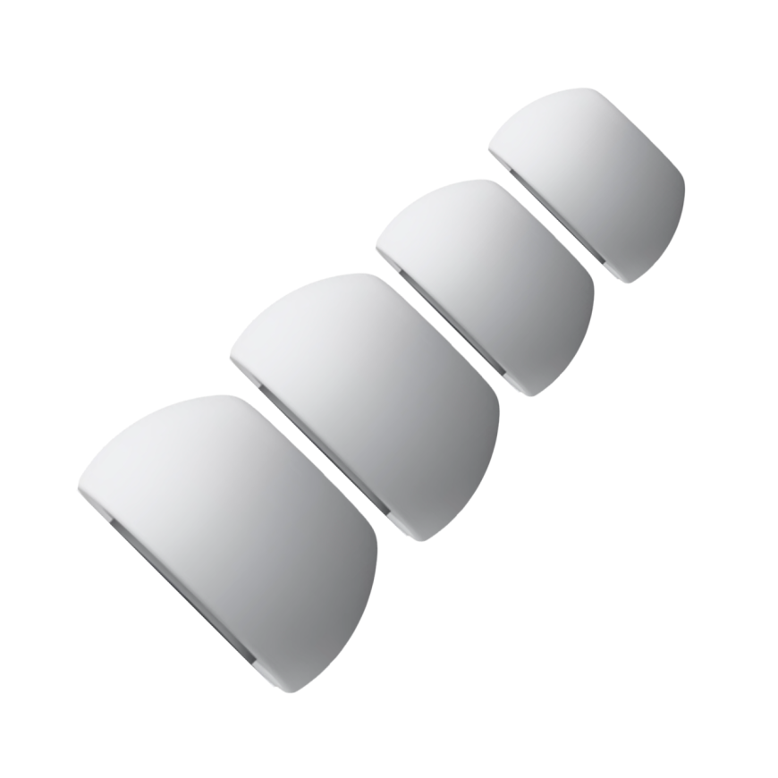 Силиконовые амбушюры Apple для AirPods Pro 3 (размеры XXS, XS, S и L) (4 пары) (OEM)