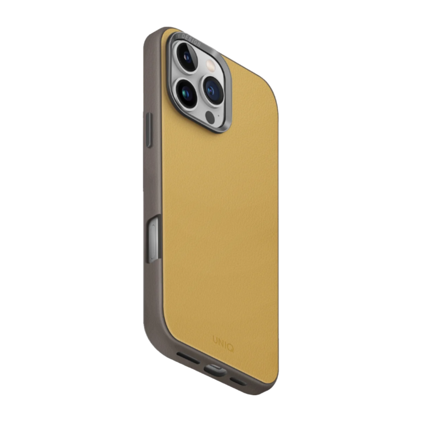 Кожаный чехол MagSafe Uniq Lyden DS для iPhone 16 Pro Max