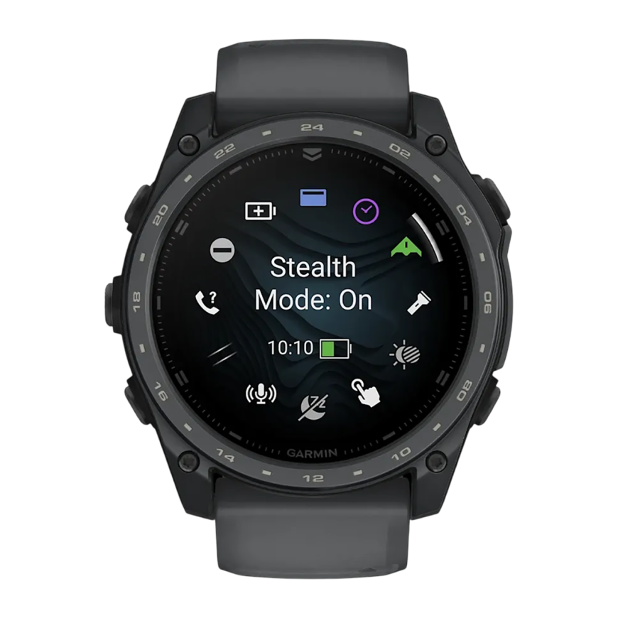 Спортивные часы Garmin tactix 8, 51 мм, AMOLED, Cerakote, сланцево-серый силиконовый ремешок