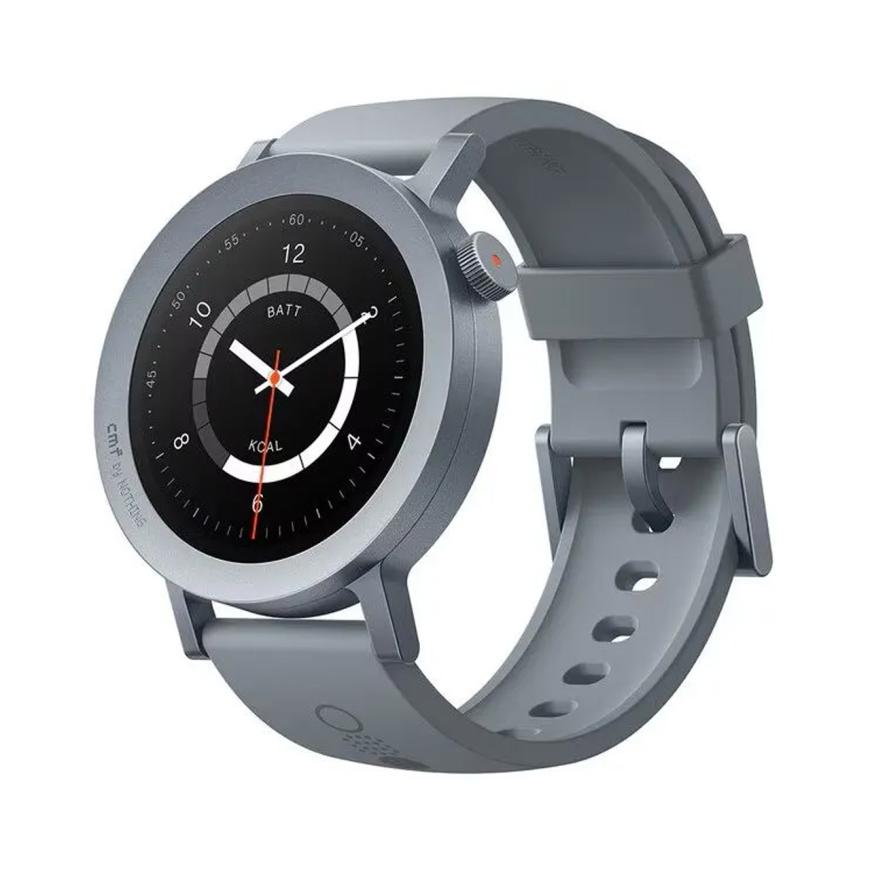 Умные часы CMF Watch Pro 2 by Nothing, плоский пепельно-серый безель, пепельно-серый силиконовый ремешок - фото 1