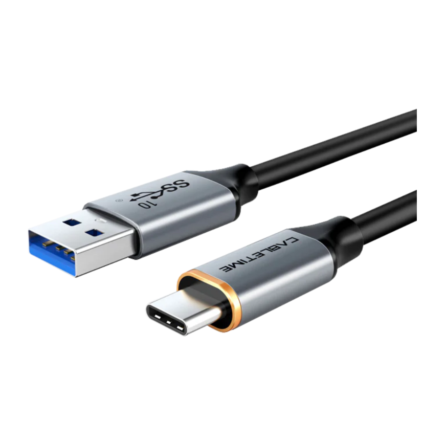 Кабель CABLETIME USB-A — USB-C (USB 3.2 Gen 2) (1 м)