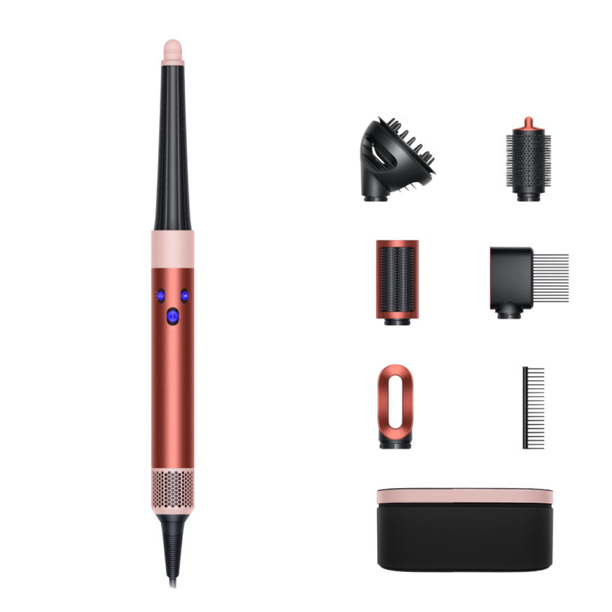 Стайлер Dyson HS08 Hairstyler Airwrap i.d Curly+Coily (Strawberry Bronze/Blush Pink) (2024)